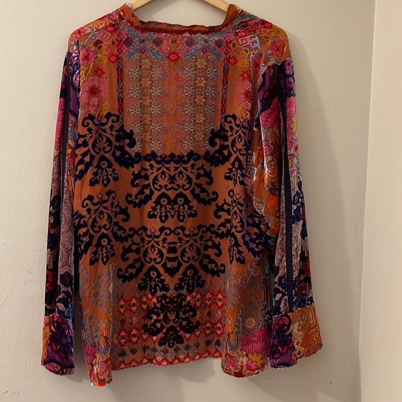 Like New Johnny Was Syriah Burnout Enta Blouse - XXL - Picture 11 of 12